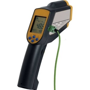 RayTemp 38 Infrared Thermometer in black and yellow