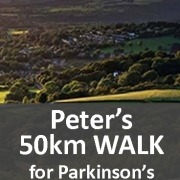 Peter's 50km walk for Parkinson