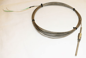 Mineral insulated thermocouple with pot seal