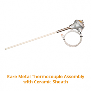 Rare Metal Thermocouple Assembly with Ceramic Sheath