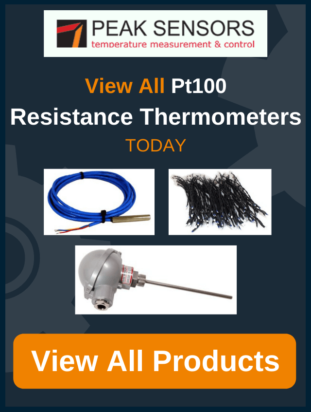 Pt100 resistance thermometers